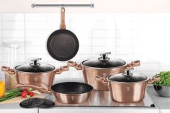 Berlingerhaus Pánev s mramorovým povrchem BH-1508 20 cm Rosegold Metallic Line