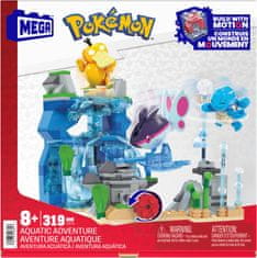 MEGA BLOKS Mega Pokémon Pohyblivé vodné dobrodružstvo, 2 figúrky, 319 dielikov HXF79