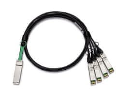 DELL Networking Cable 40GbE (QSFP+) až 4 x 10GbE SFP+ Passive Copper Breakout Cable 3 Meters Customer Install