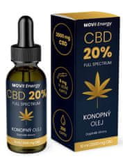 MOVit Energy CBD 20% Full Spectrum konopný olej 10 ml