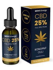 MOVit Energy CBD 25% Full Spectrum konopný olej 10 ml