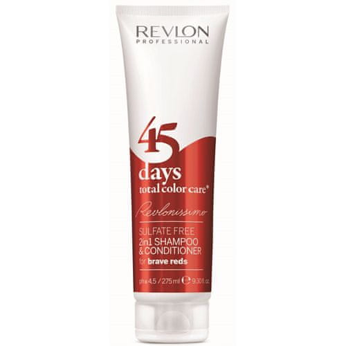 Revlon Professional Šampón a kondicionér pre odvážne červené odtiene 45 days total color care (Shampoo&Conditioner Brave Reds) 275 ml