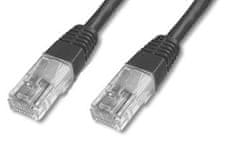 PremiumCord Kábel UTP RJ45, cat.5e, 2 m, čierny