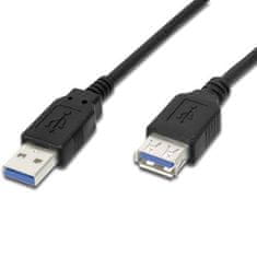 PremiumCord kábel predlžovací USB 3.0, A-A, 2m