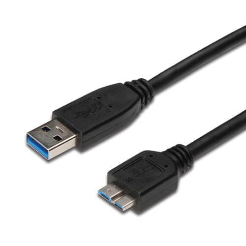 PremiumCord kábel micro USB 3.0, MM, 2m