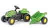 Rolly Toys Šliapací traktor Rolly Kid s vlečkou - zelený II