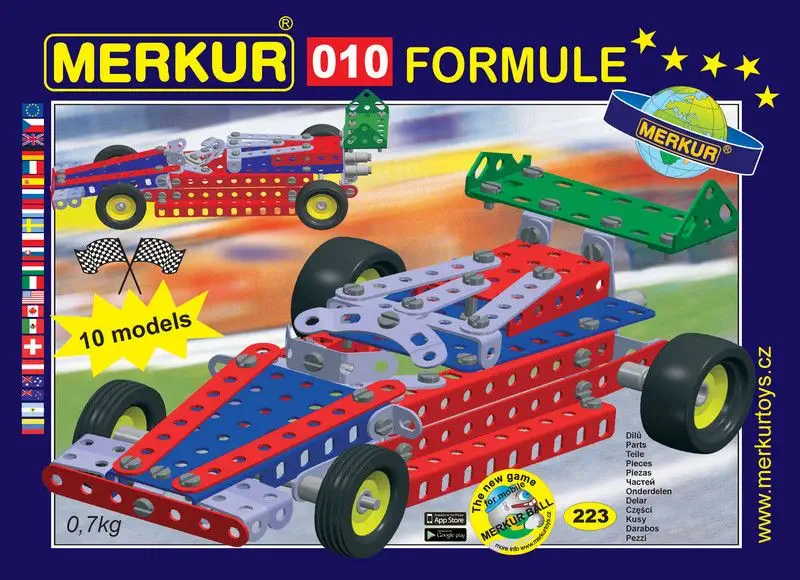 Merkur Stavebnica 010 Formula 10 modelov 223ks