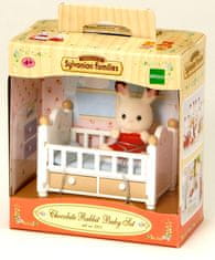 Sylvanian Families Baby králik v postieľke 2205