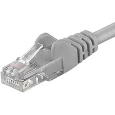 PremiumCord Patch kábel UTP CAT6, 10 m, šedý