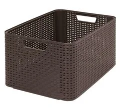 CURVER Úložný box RATTAN Style2 L hnedá - rozbalené