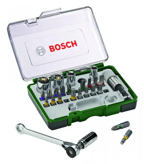 Bosch 27dílný set s ráčnou 2607017160