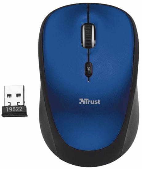 TRUST Yvi Wireless Mini Mouse Blue (19663)