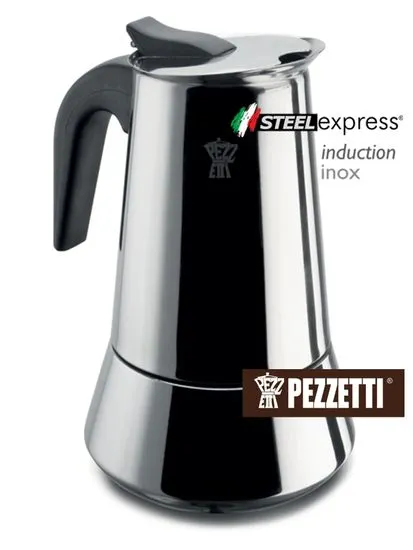 Pezzetti Steelexpress nerez moka kanvica, 10 šálok, 500ml