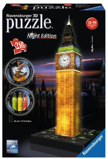 Ravensburger Big Ben Nočná Edícia 3D 216 dielikov