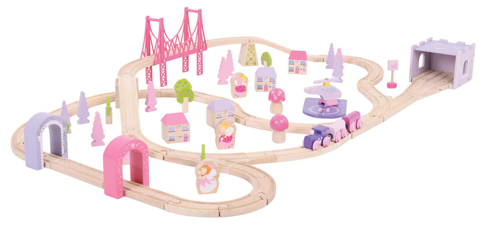 Bigjigs Rail Vláčikodráha pre dievčatá - princezné