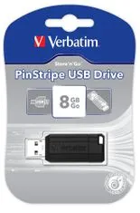 VERBATIM Store n Go Pinstripe 8GB čierny (49062)
