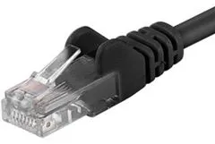 PremiumCord Patch kábel UTP CAT6, 5m, čierny