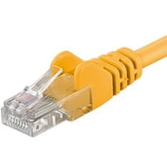 PremiumCord Patch kábel UTP CAT6, 1m, žltý