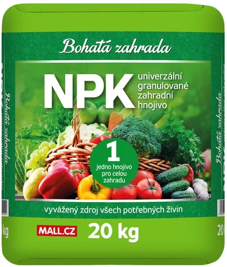 Bohatá zahrada NPK - Univerzálne záhradné hnojivo 20kg