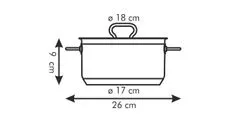 Tescoma Hrniec HOME PROFI s pokrievkou, 18 cm