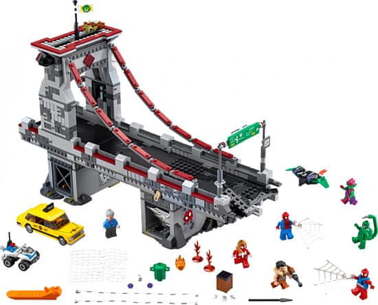 LEGO Super Heroes 76057 Spiderman: Úžasný souboj pavoučích válečníků na mostě