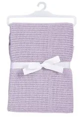 BabyDan Háčkovaná bavlnená deka New, fialová