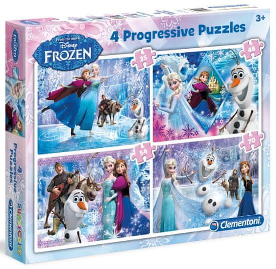 Clementoni Puzzle Frozen Ledové království 4 v 1