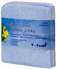 T-tomi Bambusové kúpacie žinky, 4ks - modrá