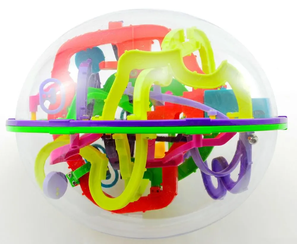 Teddies Hlavolam Bludisko ovál 3D plast 20cm