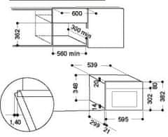 Whirlpool vstavaná mikrovlnná rúra AMW 730 IX