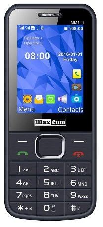 MaxCom MM141, Dual SIM, šivý