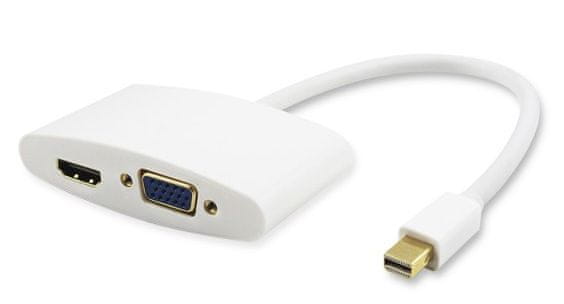 PremiumCord adaptér Mini DisplayPort - HDMI + VGA