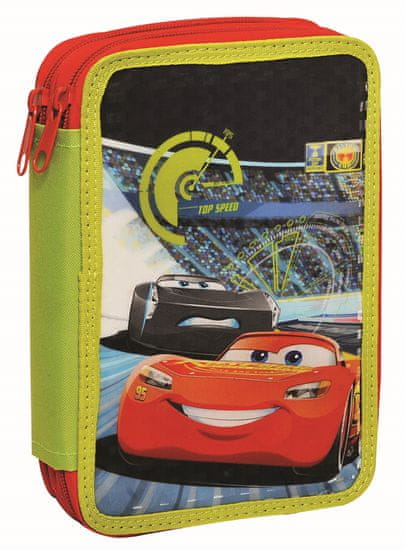 GIM Školský dvojposchodový peračník Cars 3 Movie - plnený