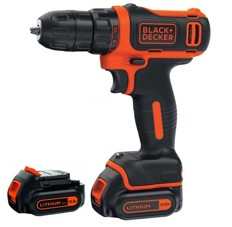 Black+Decker Aku vŕtačka BDCDD12B-QW