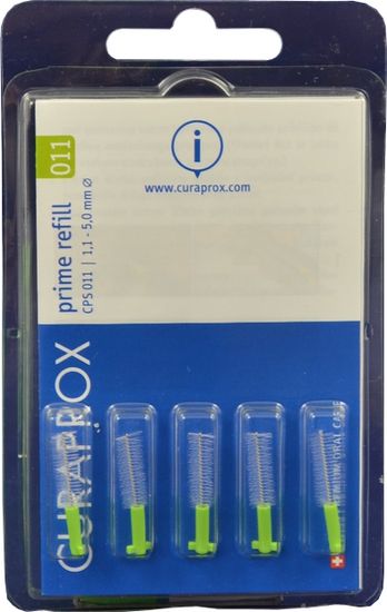 Curaprox Prime Refill 011 Green (1,1 - 5,0 mm) 5 ks