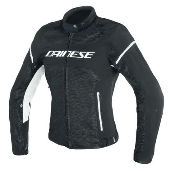 Dainese AIR-FRAME D1 TEX LADY letná textilná bunda black/black/white-veľkosť 44