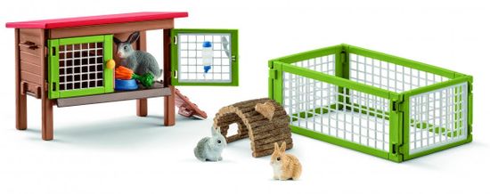 Schleich 42420 Set králikárňa so zvieratkami a príslušenstvom