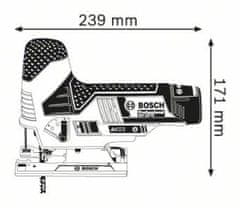 BOSCH Professional aku okružná píla GST 12V-70 (solo)