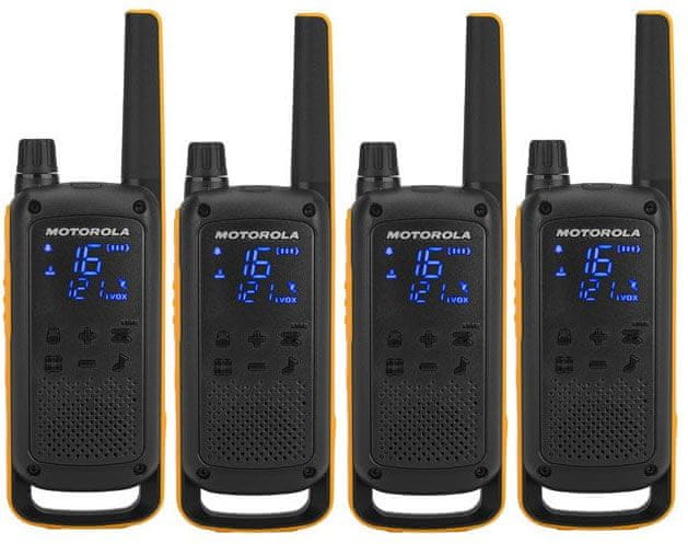 Motorola TLKR T82 Extreme, Quadpack, žltá/čierna