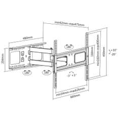 Connect IT T3BK nástenný držiak na obrazovky 37-70"