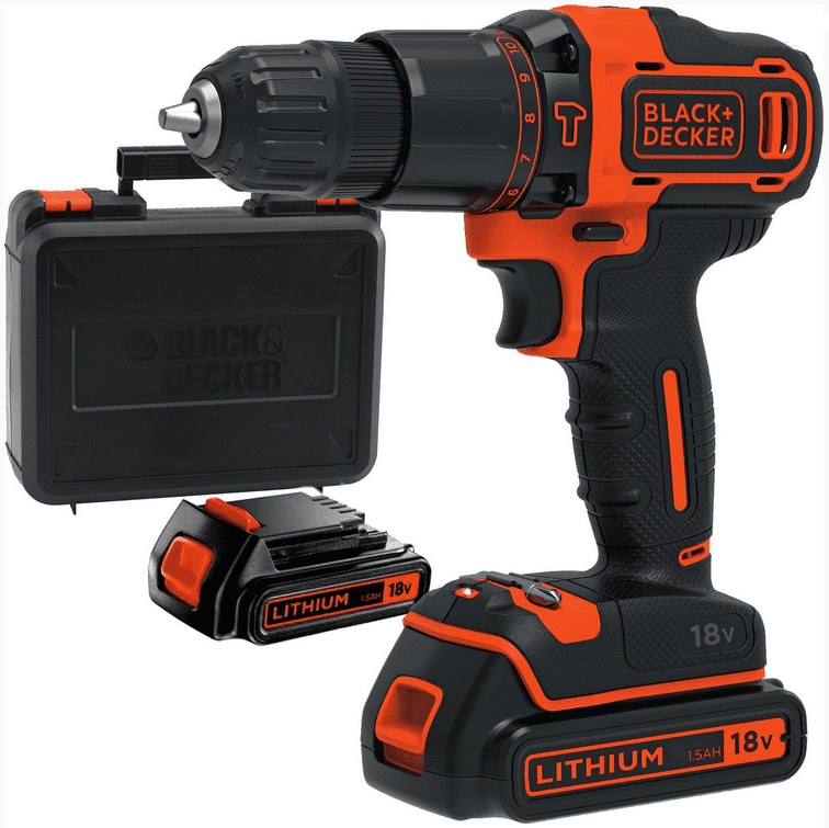 Black+Decker Aku vŕtačka BDCHD18KB-QW