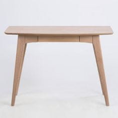 Design Scandinavia Pracovný stôl so zásuvkou Woody, 105 cm