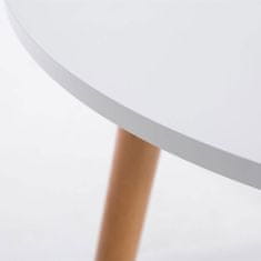 BHM Germany Jedálenský stôl Benet okrúhly, 80 cm, nohy prírodné