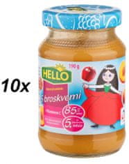 Hello Ovocná přesnídávka s broskvemi a vitamínem C 10x190g