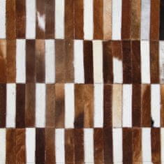 KONDELA Kožený koberec Typ 5 201x300 cm - vzor patchwork