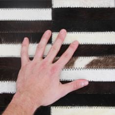 KONDELA Kožený koberec Typ 6 201x300 cm - vzor patchwork