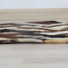 KONDELA Kožený koberec Typ 2 170x240 cm - vzor patchwork