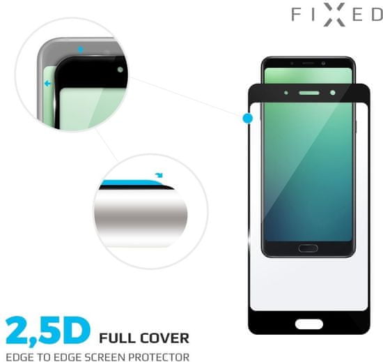 FIXED Full-cover ochranné tvrdené sklo pre Huawei P20 Lite, cez celý displej, čierne, 0.33 mm FIXGF-278-BK