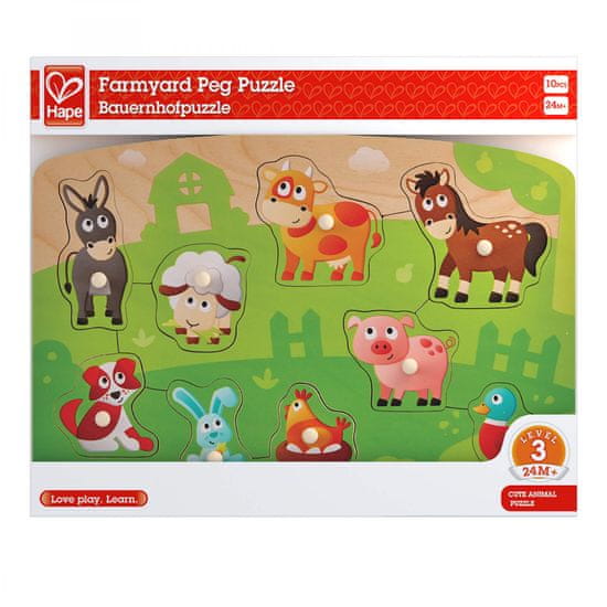 Hape Puzzle na doske - Farmári