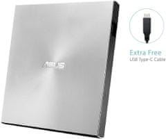 ASUS ZenDrive externé DVD±RW SDRW-08U9M-U, strieborná